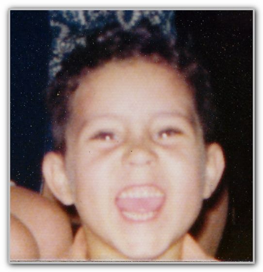 Young Frank with trademark grin